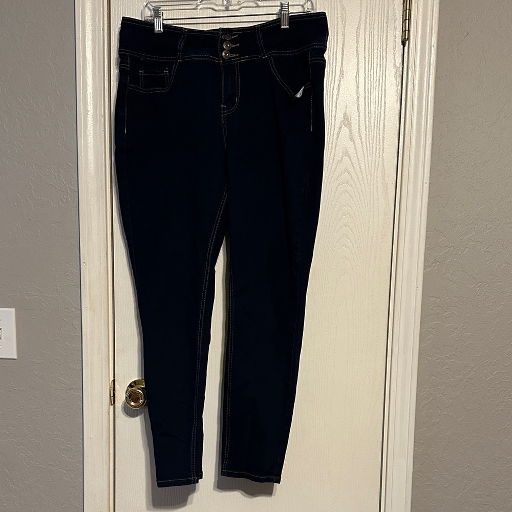 High Rise Dark Blue Women's Jeans